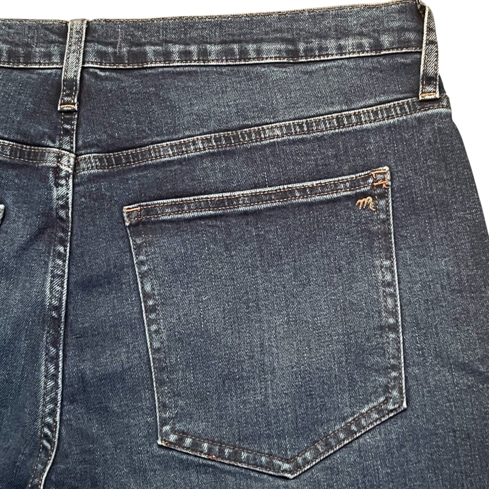 NWT Madewell‎ Mid Rise Kick Out Cropped Jeans Womens 33P Blue Denim